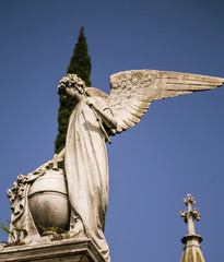  angel in recoleta cemetery 