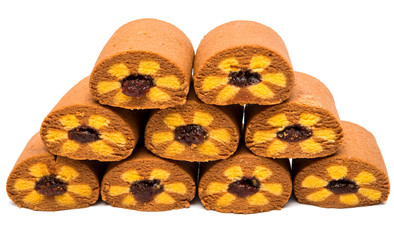 biscuits with jam isolated