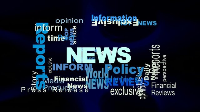 Breaking News - Flying Words
