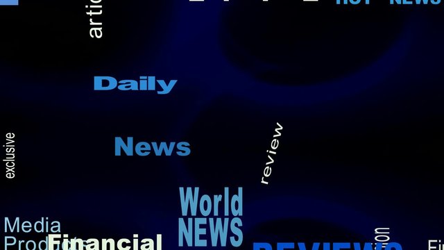 Breaking News - Flying Words
