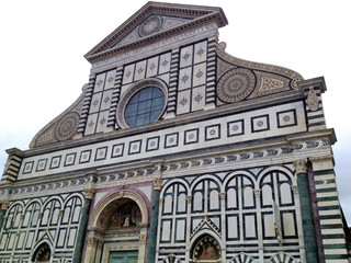 Facade of the Basilica of Santa Maria Novella, Florence, Italy