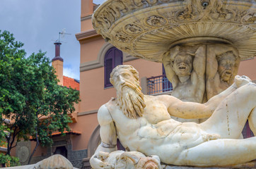 La fontaine d'Orion à Messine.Sicile.