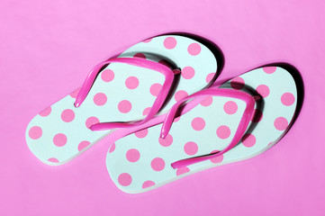 pink flip flops
