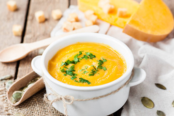 Pumpkin cream soup