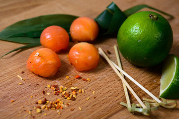 delicious sushi-balls of salmon