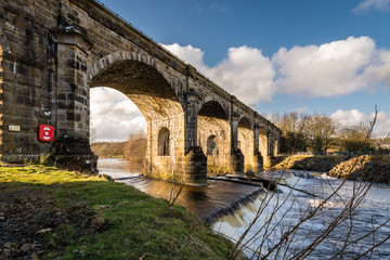 Haltwhistle Skew Arches Viaduct over the River South Tyne