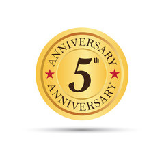 5 years anniversary logo