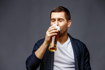 Cheerful young man in smart casual wear