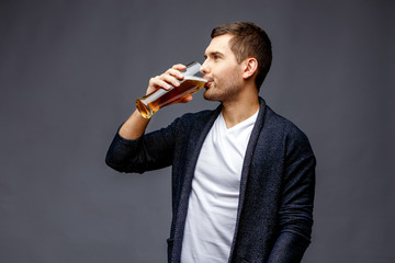 Cheerful young man in smart casual wear