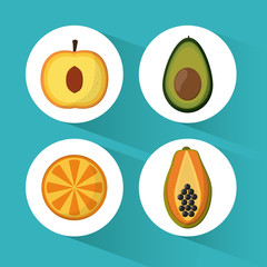 Fruit icon design 