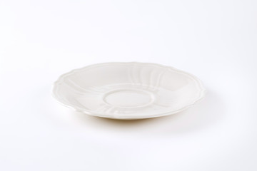 elegant white saucer