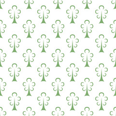 Green trees seamless pattern