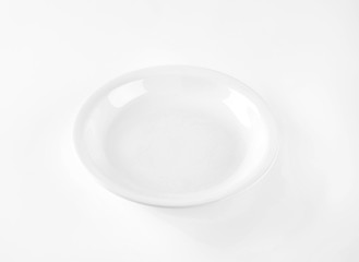 white soup plate