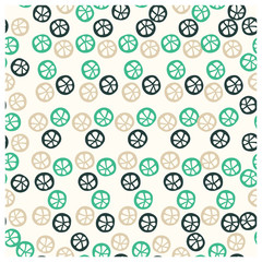 
Leaves,fruits and Flowers seamless pattern