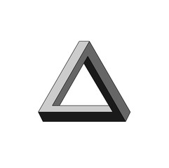 Impossible Triangle. Vector illustration