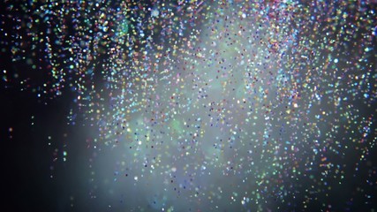 Glitter Dust - High speed macro shot of abstract glitter shapes. - Powered by Adobe