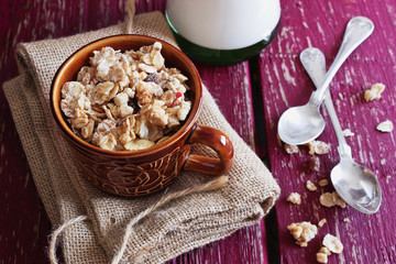 Homemade oatmeal cereal