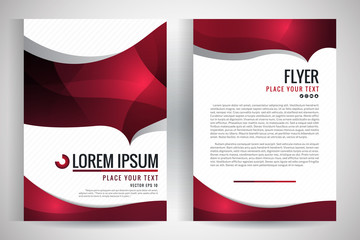 Abstract vector modern flyers brochure / annual report /design templates / stationery with white background in size a4
