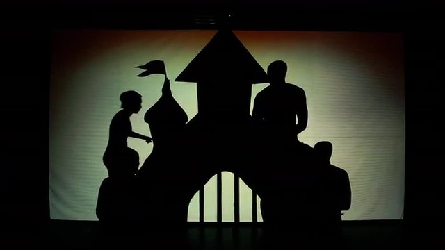 Shadow Theater Palace With Flag