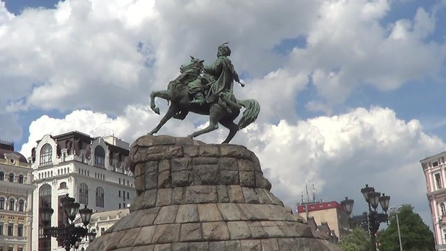Kiev, Ukraine, monument to Bogdan Khmelnitsky