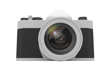 Retro camera isolated on  white background