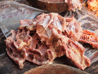 Raw chicken