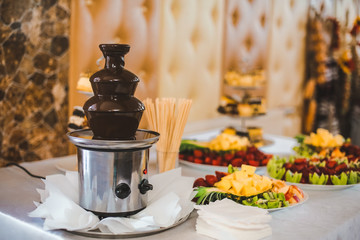 Delicious Wedding Cake and Candy Bar