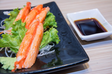 Crab stick,  japanese food 