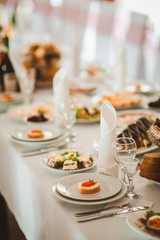 Elegant Wedding decorations with flowers