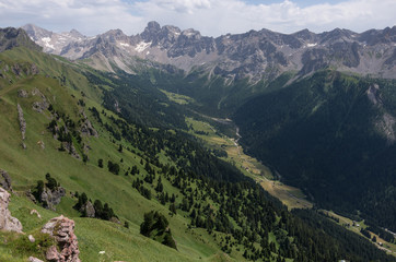 Sass d'Adam Crest in Dolomites, Italy