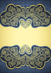 Vintage floral backgroun.