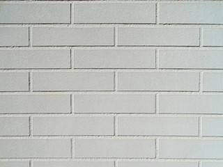Fototapeta premium White brick wall background, brick wall texture