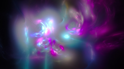 Misty distant cosmic galaxy. Colored smoke. Abstract image. Mysterious psychedelic relaxation wallpape. Sacred geometry. Fractal Wallpaper pattern desktop. Digital artwork creative graphic design.