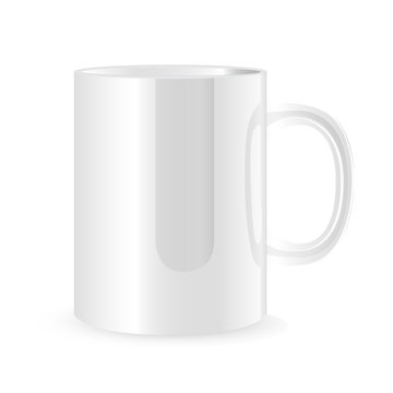 White empty mug