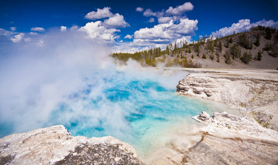 Excelsior Geyser Crater in Yellowstone