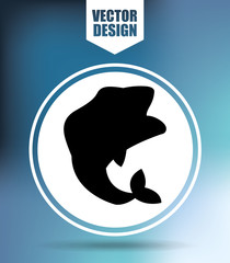 fishing icon design 