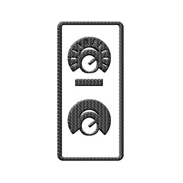 Control knobs on white background.
