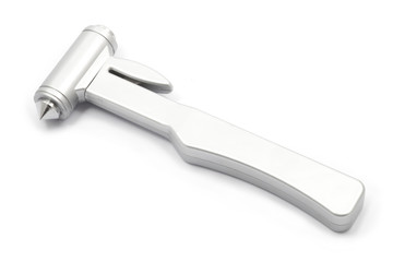 metallic emergency hammer