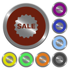 Color sale badge buttons