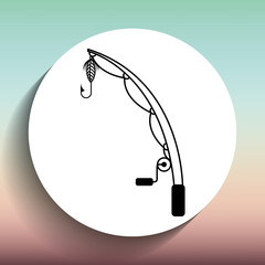 fishing icon design 