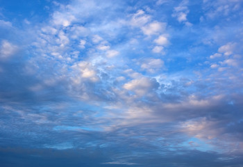 Fototapeta premium perfect light white clouds in the blue sky