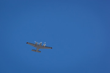 Airplane on Blue Sky