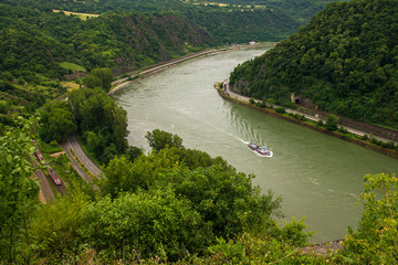 Der Rhein an der Loreley