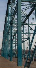 Fototapeta premium Blue Metal Structure