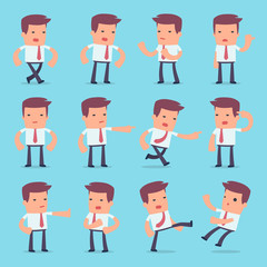 Flat Simple Character Manager for use in design