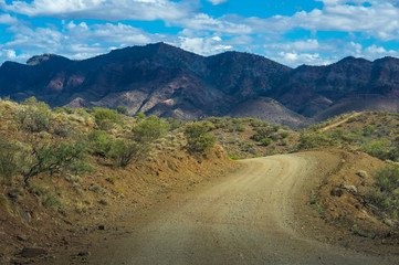 Outback roads and bush tracks in The Flinders Ranges National Park