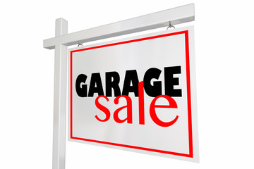 Gargae Sale Rummage Event Home Sign Advertising