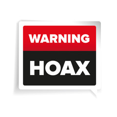 Warning of Internet Hoax vector