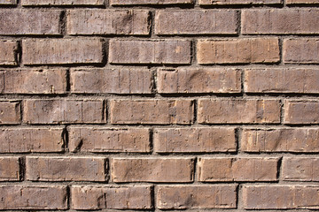 Brick wall straight on