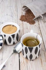 Natural organic tasty traditional african tea rooibos with antio